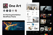 One Art - Artist WordPress Theme, a WordPress Template by ThemesRain (Thumbnail 1 of 3)