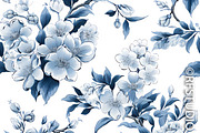 CHINOISERIE SPRING BLOSSOMS Seamless, a Texture Illustration by RefinedFantasyStudio (Thumbnail 9 of 9)