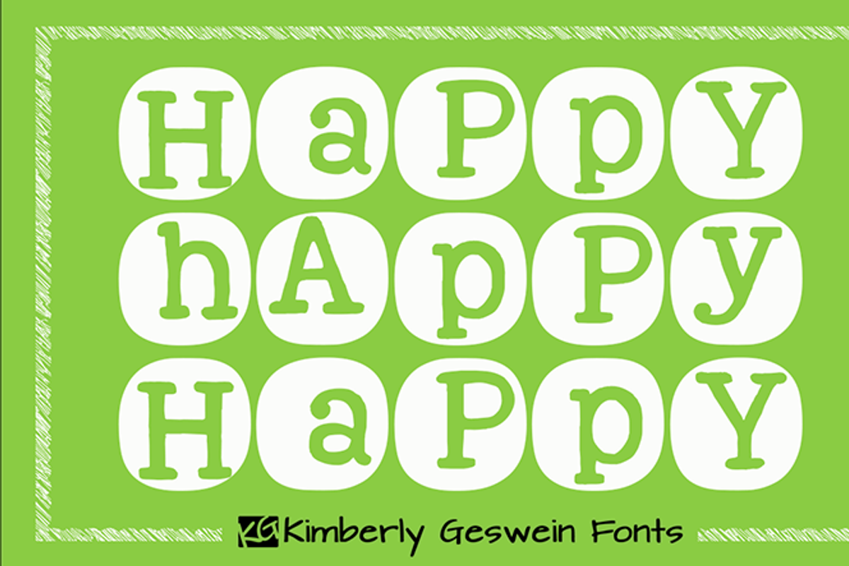 KG Wake Me Up Font