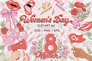 Women's Day clipart set, an Object Graphic by @olga.angelloz (Thumbnail 1 of 2)