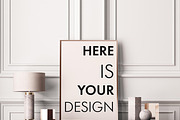 15 mockup of posters in the interior, a Print Template by FilL239 (Thumbnail 4 of 16)