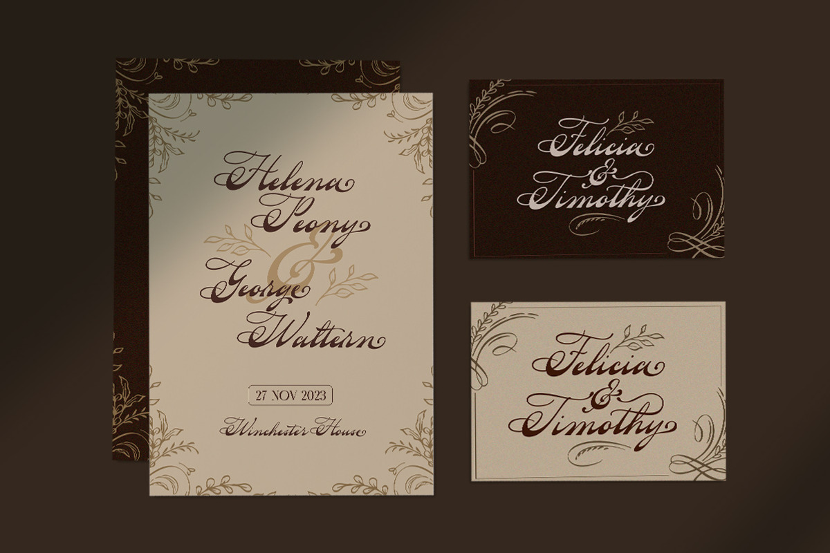 Yesternight - Classic Script, a Script Font by Letterhend Studio (Photo 7 of 10)