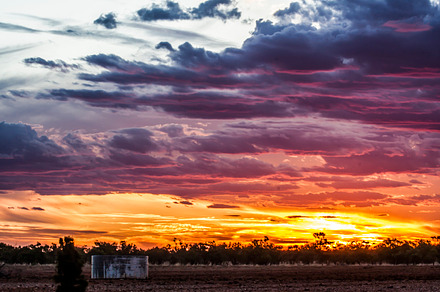 A Rainbow Coloured Sunset