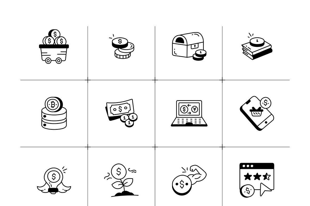 Animated Finance Icon Set, an Outline Icon by Vectors Market (Photo 7 of 8)
