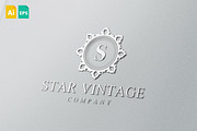 Star Vintage Logo, a Branding & Logo Template by Schneider Design Store (Thumbnail 2 of 3)