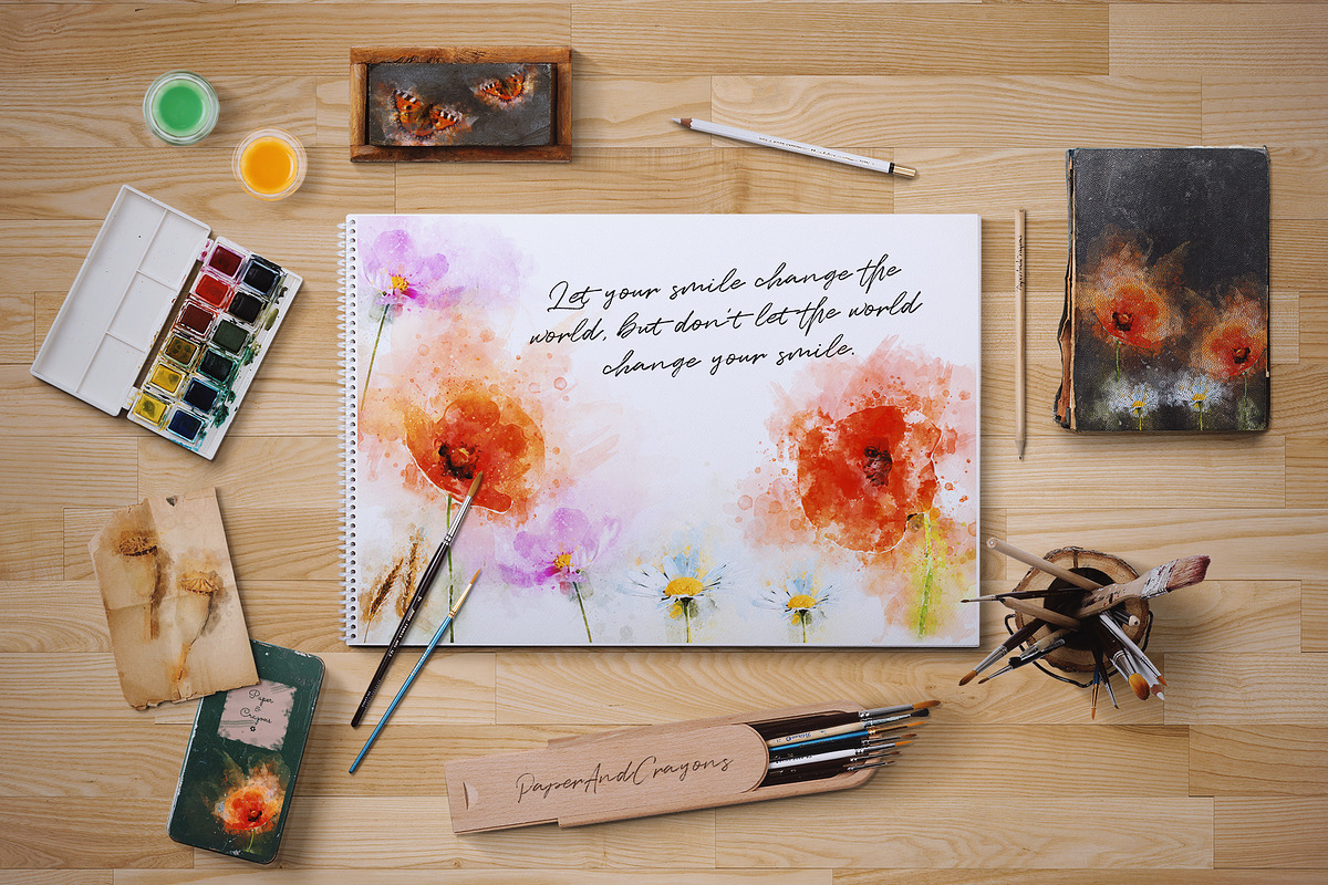 Watercolor Poppies, an Illustration by PaperAndCrayons (Photo 5 of 5)