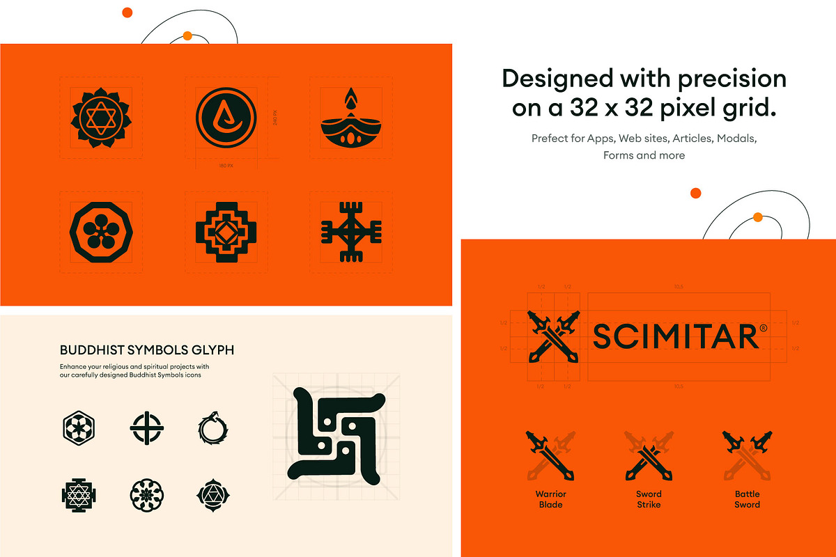 Buddhist Symbols Icons, a Solid Icon by Prosymbols (Photo 4 of 6)