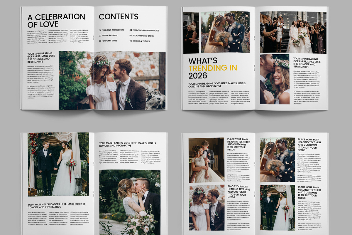 Wedding Photography Template, a Magazine Template by ContestDesign (Photo 2 of 3)