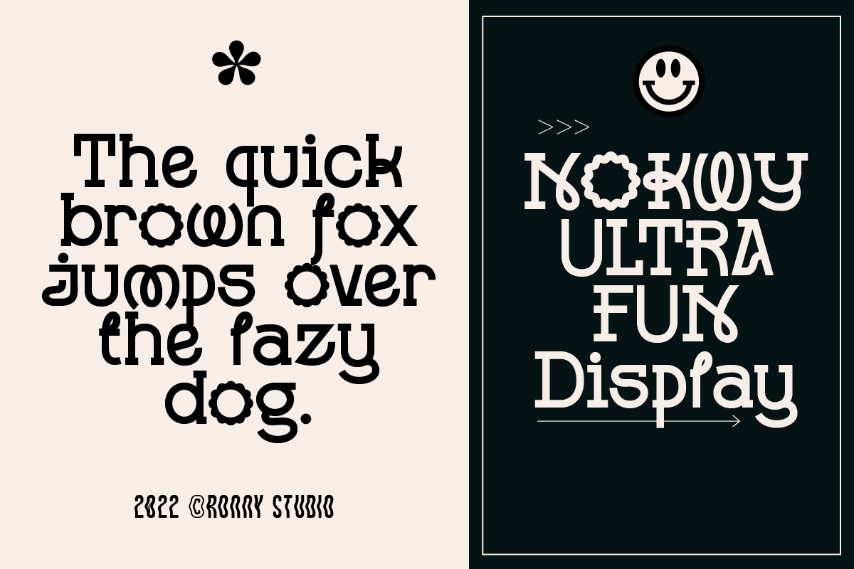 Nokwy Ultra Fun Display Font, a Sans Serif Font by Ronny Studio (Photo 6 of 7)