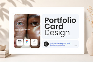 Portfolio Card Design, an UI Kit Template by Pixflow