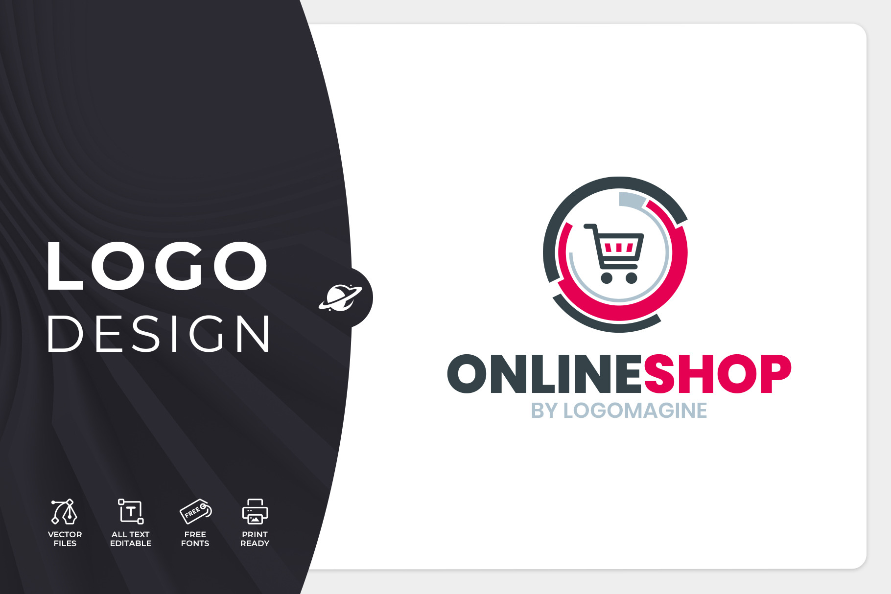 Online Shop Logo Template by Logomagine  Creative Market