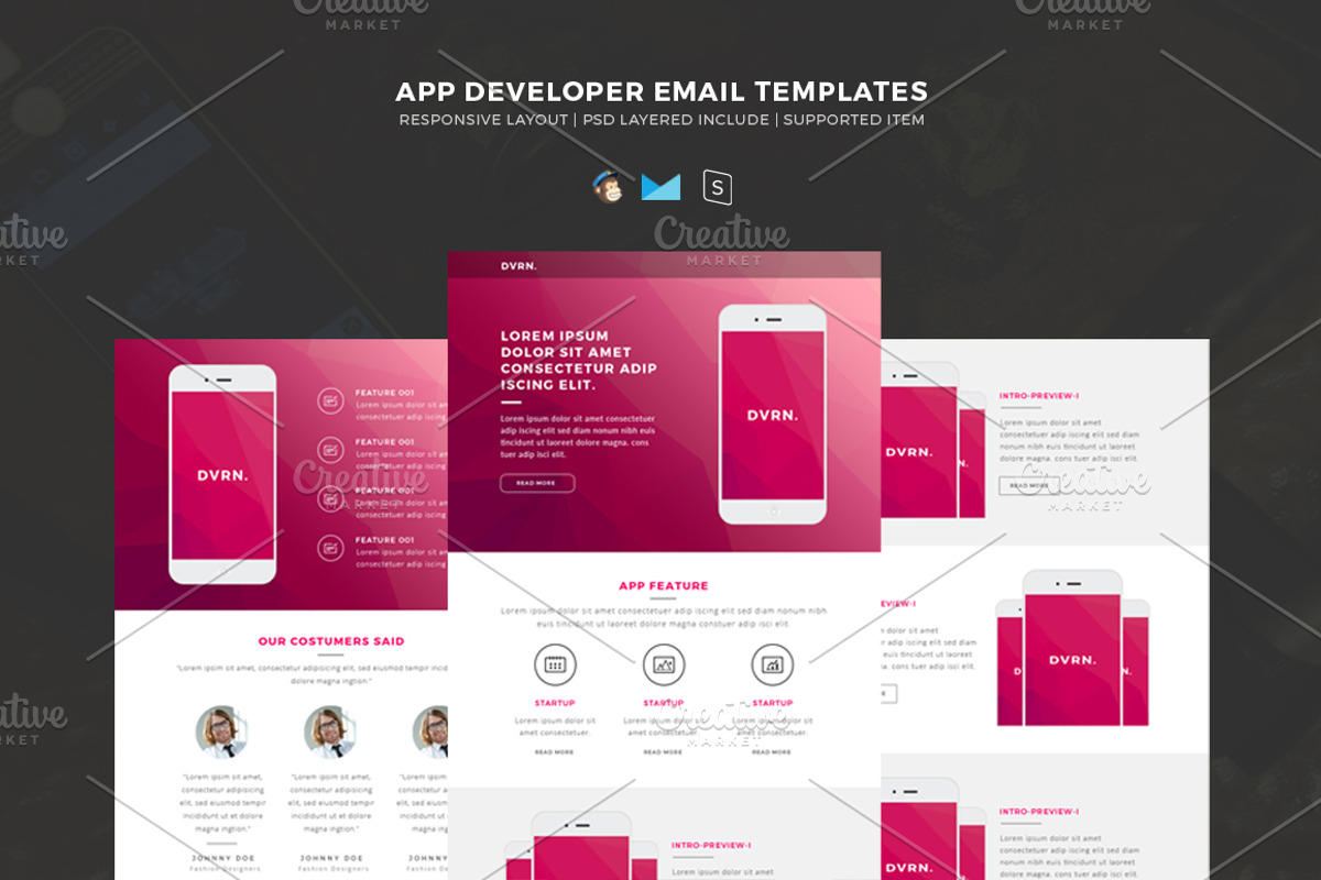 Responsive HTML Email Templates, an Email Template by Shadiq Jaya (Photo 1 of 2)