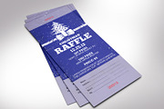 Christmas Raffle Ticket Template, a Card Template by Four C Graphic (Thumbnail 4 of 8)