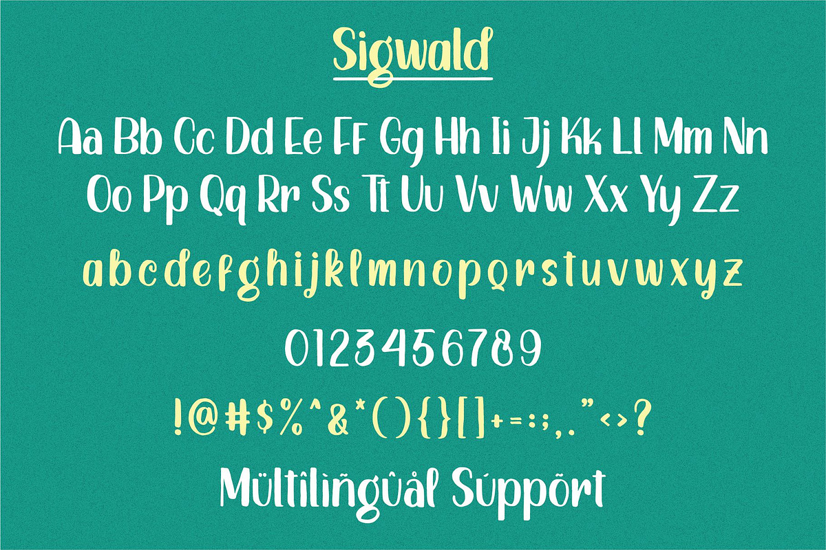 Sigwald - Handdrawn Fonts preview 4