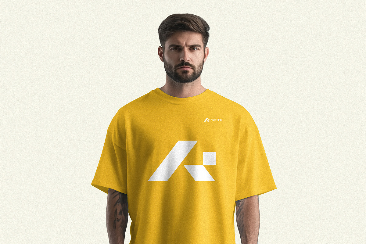 Handsome Men T-shirt Mockup, a Shirt Mockup by INTENTFX (Photo 8 of 12)