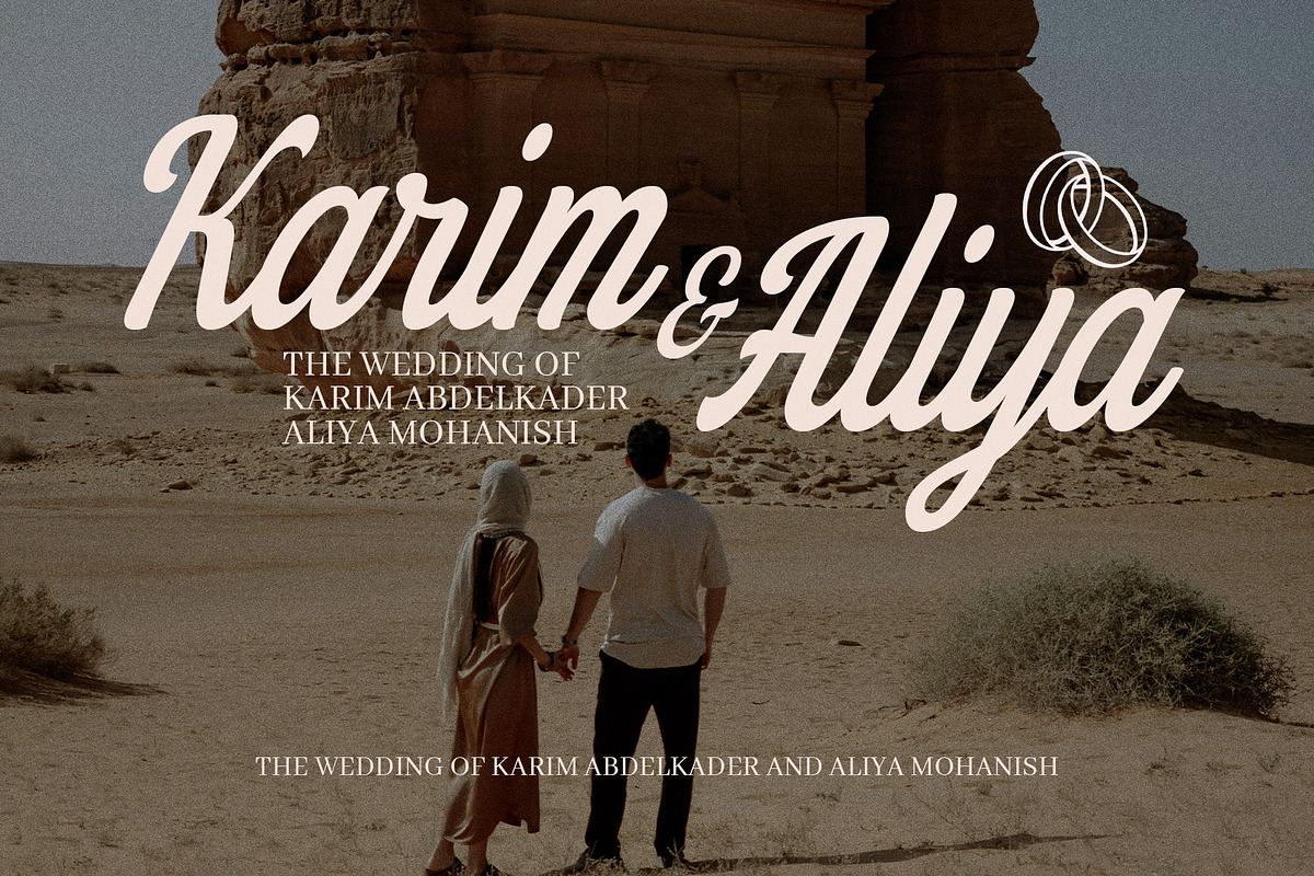 Molyna Modern Script Font, a Script Font by Elegant Font (Photo 3 of 8)