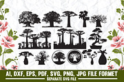 African Baobab Tree SVG | Baobab, an Object Graphic by VectorArtPrintableDesign (Thumbnail 1 of 5)