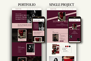Dark Moody Agency Portfolio Website, a Squarespace Template by Warmsoulgallery (Thumbnail 4 of 11)