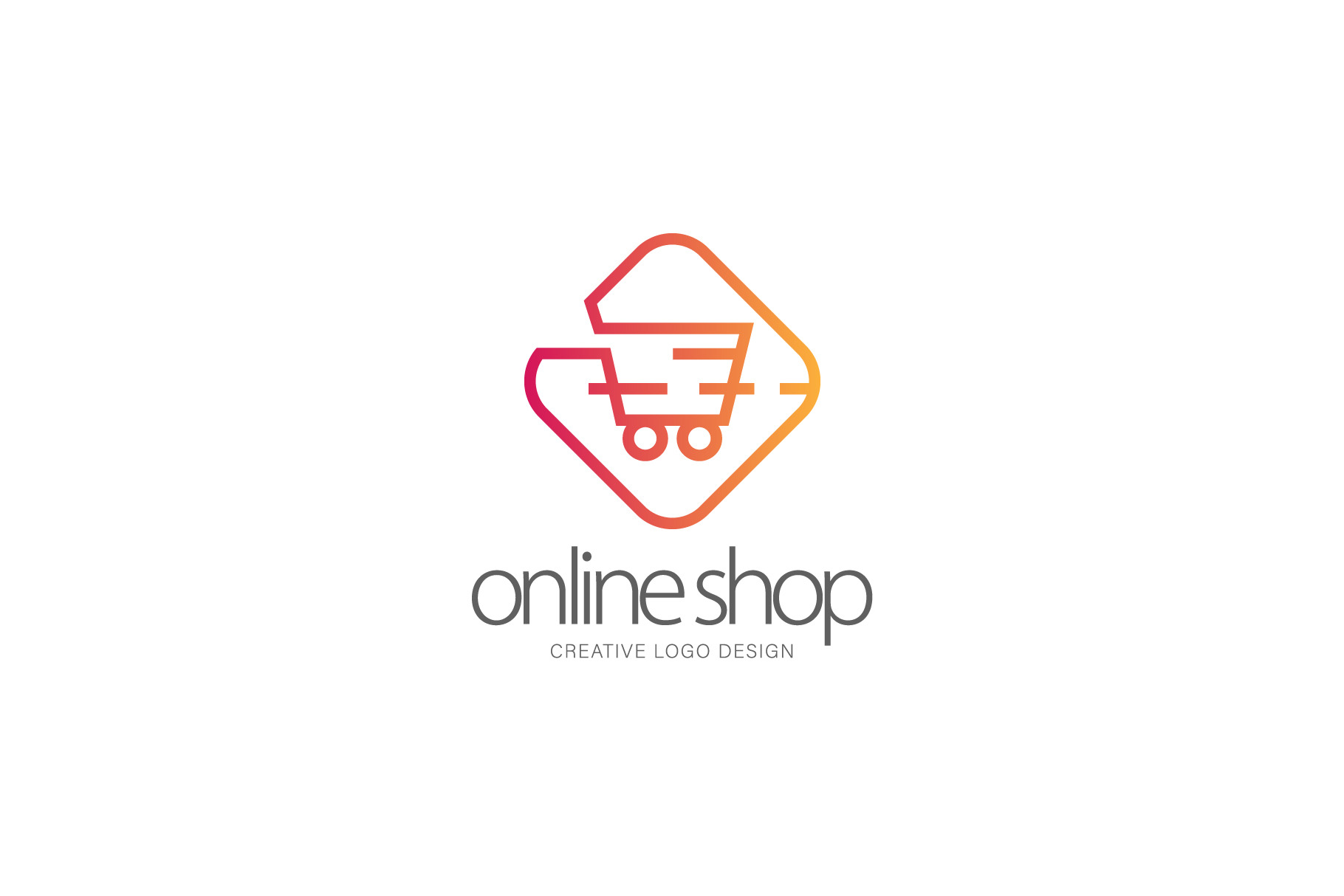 Online Shop Logo by Logocreative  Creative Market