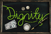 Dignity Cursive + Bonus, a Script Font by TSV Creative (Thumbnail 1 of 12)