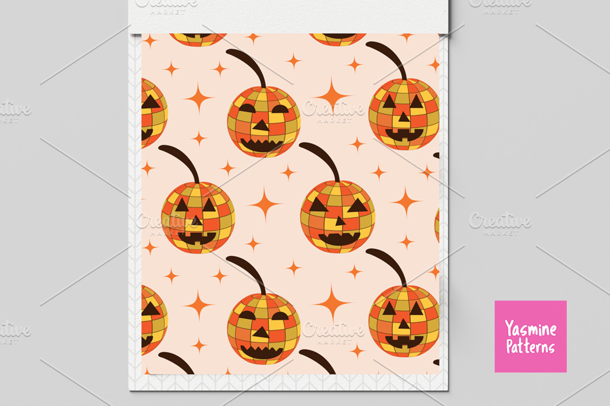 Hippie Halloween Patterns Collection, a Pattern Graphic by Yasmine Patterns (Photo 4 of 8)