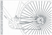Bicycles drawings Set, an Illustration by Blacklight (Thumbnail 8 of 8)