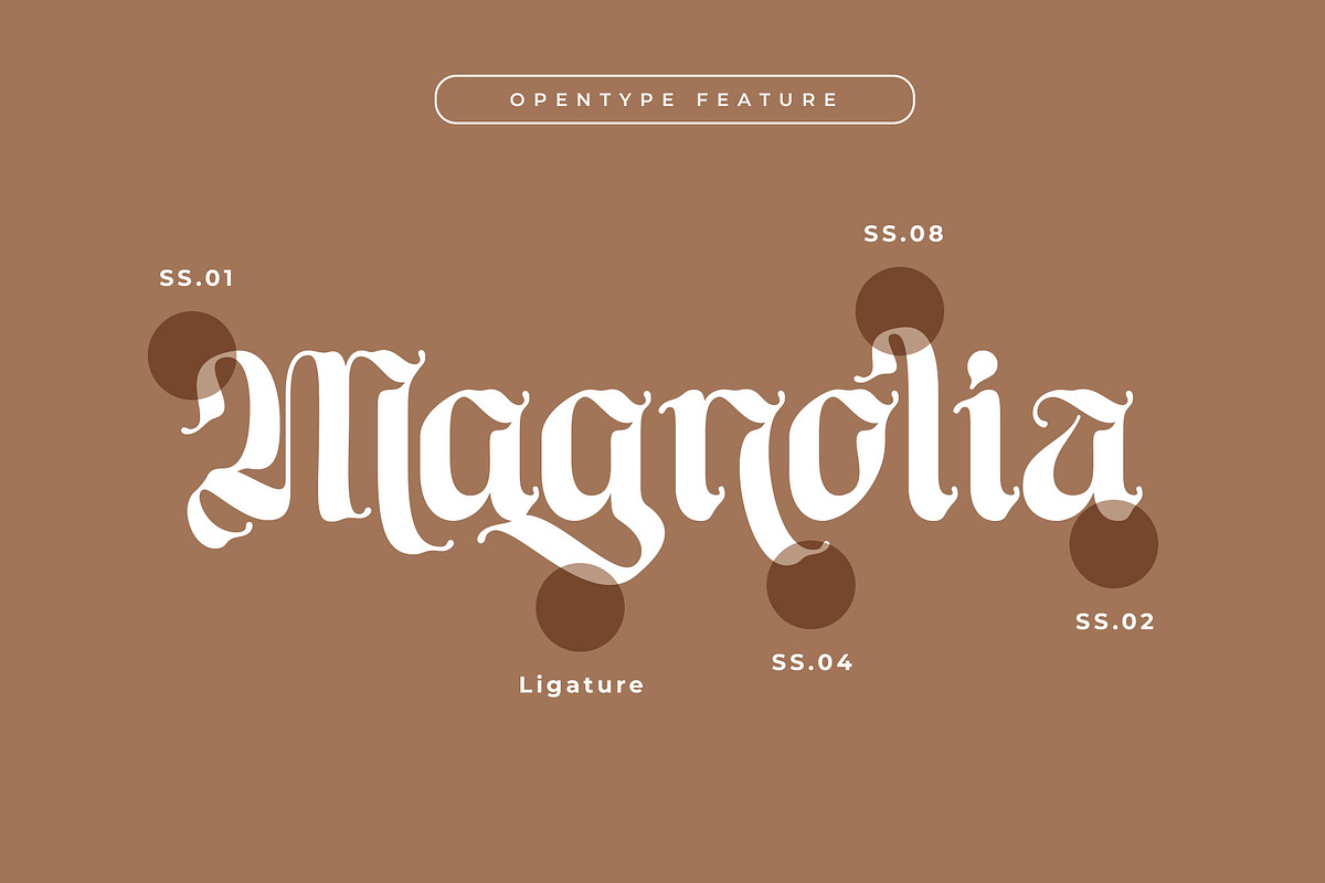 Regano Classic BlackLetter Font, a Blackletter Font by RantautypeStudio (Photo 5 of 17)