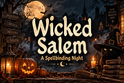 Wicked Salem — Spooky Halloween Font, a Blackletter Font by Wow Magic (Thumbnail 1 of 6)