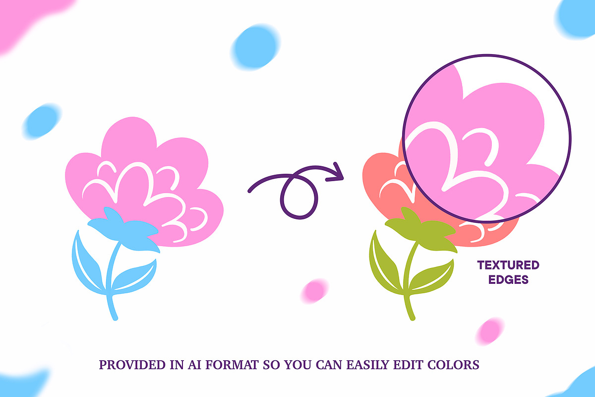 Spring flowers collection!, a Texture Illustration by Great Glebsby (Photo 4 of 8)