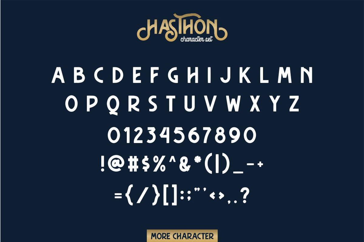 Hasthon - Vintage Font preview 6