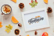 Happy Thanksgiving Logotype, a Poster Template by Anna's Lettering (Thumbnail 2 of 4)