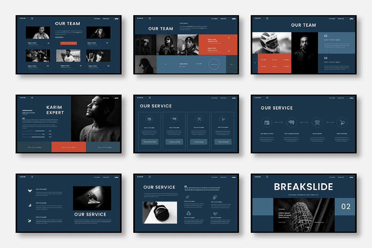 Karim - Business Google Slide Templa, a Presentation Template by Dens Creative Studio (Photo 3 of 6)