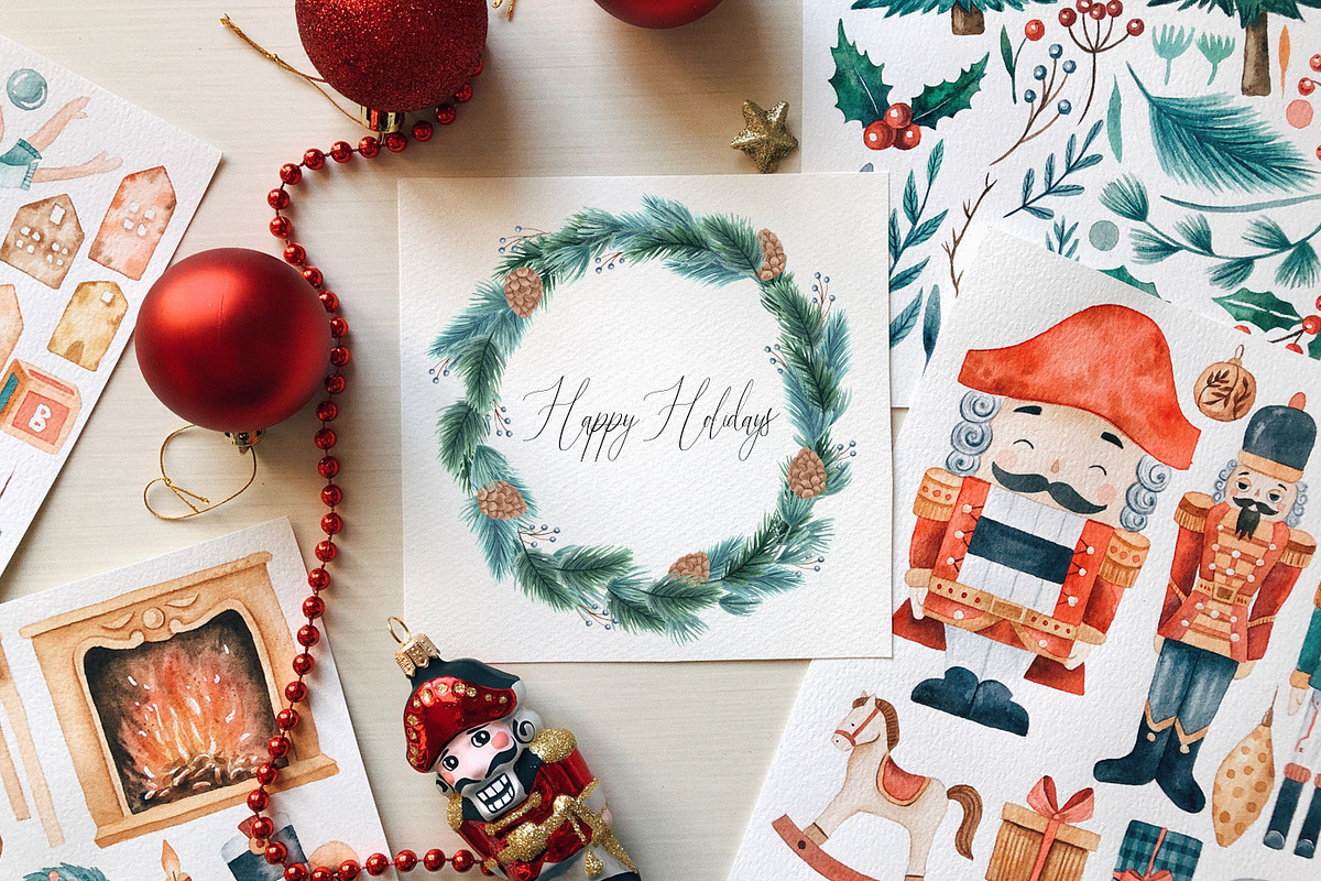 Christmas Nutcracker Watercolor Set, a Decorative Illustration by Art Dari Autumn (Photo 16 of 19)