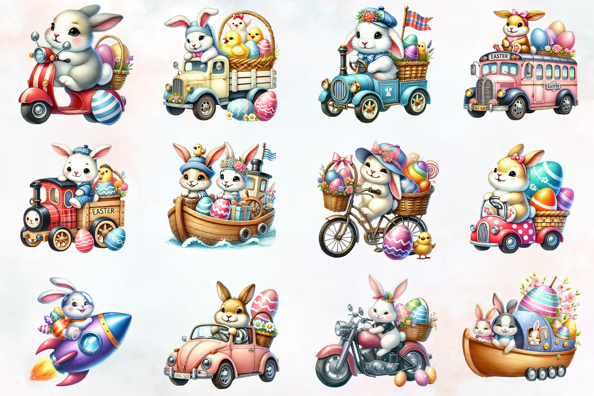 Transportation Easter sublimation, an Illustration by RobertsArt (Photo 7 of 7)