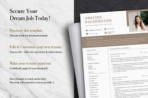 Professional Canva CV Template Pack