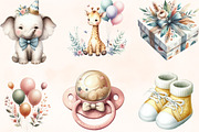 Baby Shower Clipart,Boho Nursery, an Illustration by Designking (Thumbnail 3 of 4)