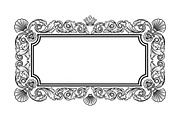 Vintage Rectangle Frame SVG Bundle, an Illustration by Designs_River (Thumbnail 13 of 31)