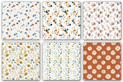 Minimal Boho Flowers Seamles Pattern, a Pattern Graphic by DreamCafeArt (Thumbnail 6 of 7)