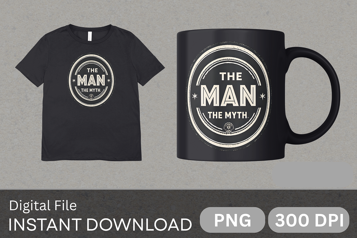 The Man, The Myth PNG Design, an Object Graphic by Canvagator (Photo 1 of 3)