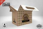 Small Box Carrier Packaging Mockup, a Packaging Mockup by INCDesign (Thumbnail 1 of 9)