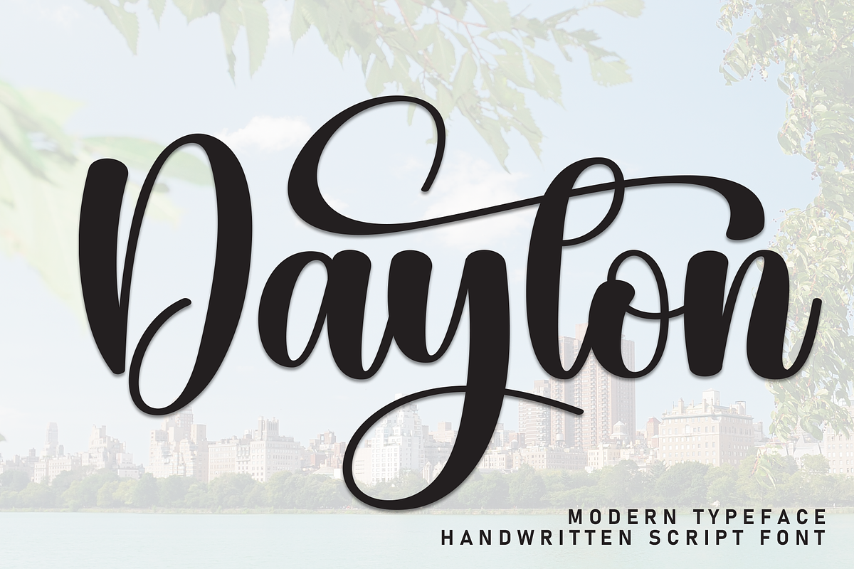 Dayton | Script Font, a Handwritten Font by Scratchones (Photo 1 of 9)