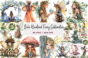 Boho Woodland Fairy Sublimation, an Illustration by DreamArtGraphic (Thumbnail 1 of 4)