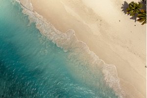 Tropical carribbean beach, aerial, a Nature Photo by Nature and travel
