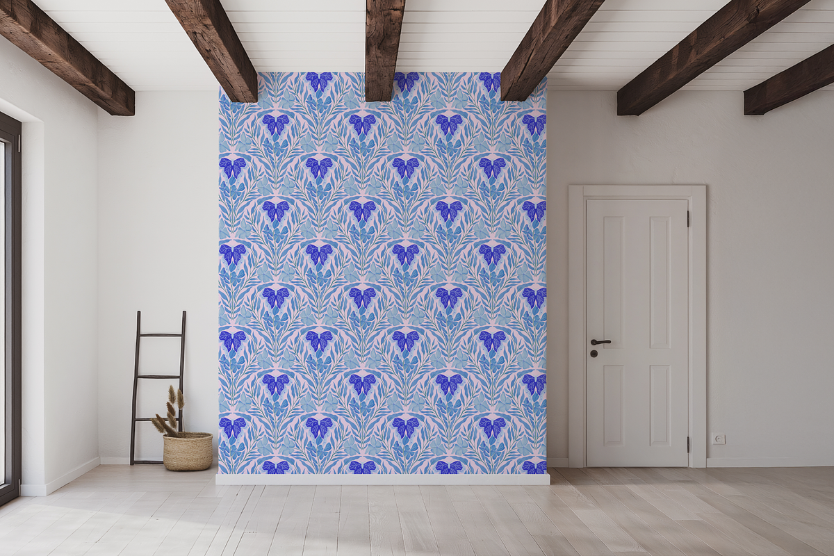 Monochrome Moth and Floral Seamless, a Pattern Graphic by Little Creative Scribbles (Photo 4 of 8)