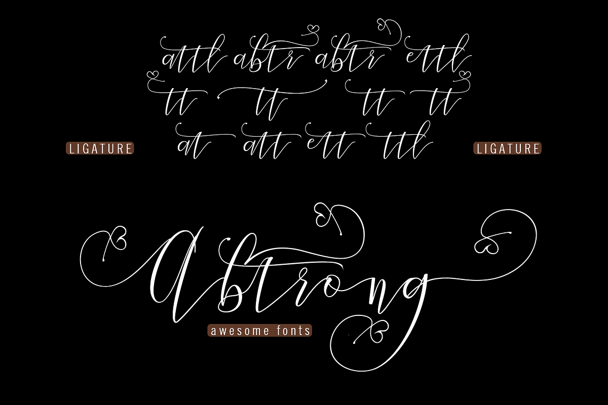 Bettha Bottle, a Script Font by Deniz86 (Photo 3 of 14)