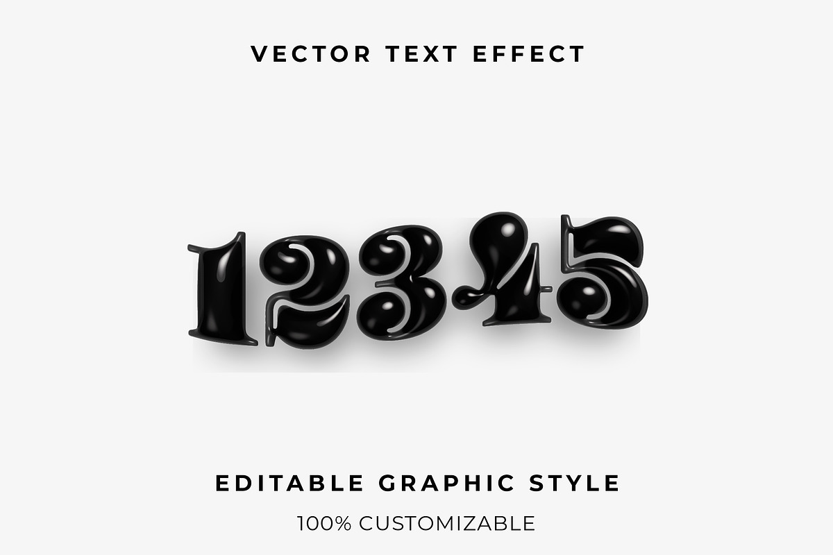 Glossy Balloon Text Effect preview 2