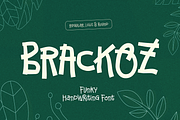 Brackoz - Funky Handwriting Font, a Handwritten Font by Grontype (Thumbnail 1 of 9)