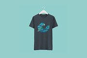 Ocean wave flow vector design logo, a Branding & Logo Template by Saba Vector (Thumbnail 3 of 3)