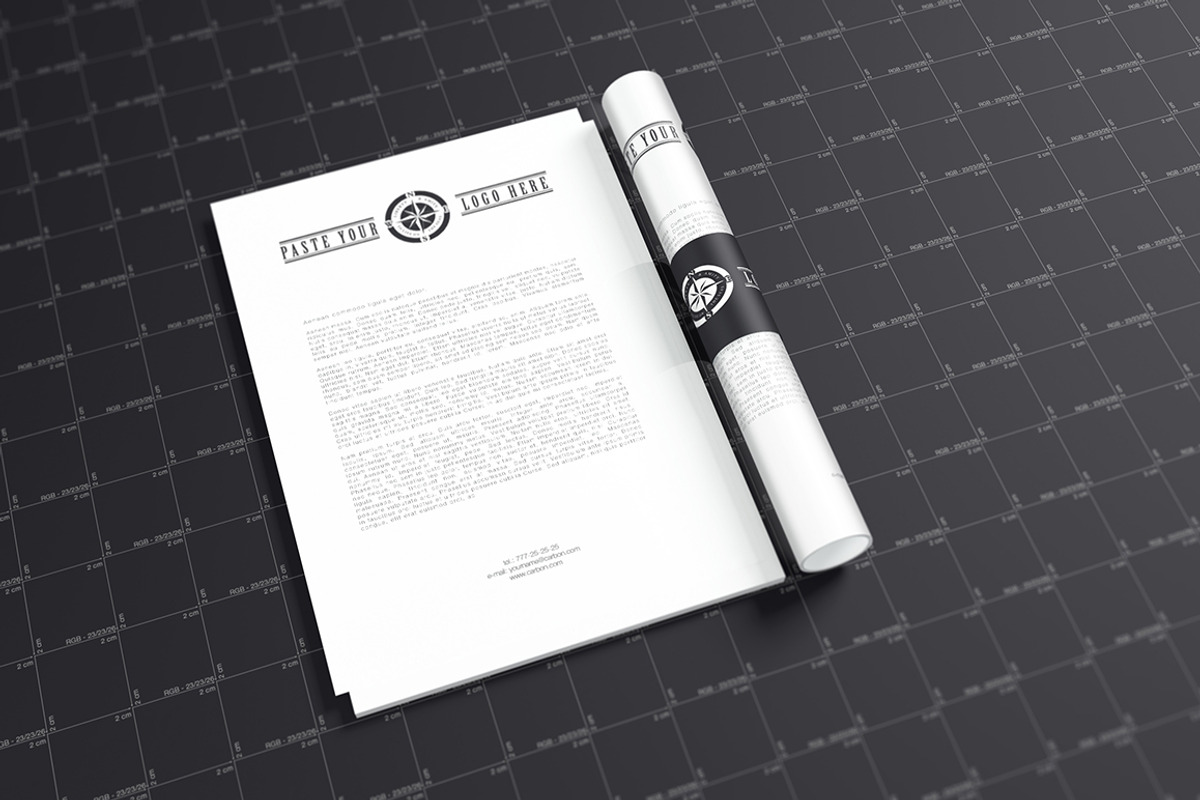 Multipurpose Letterheads Mock-ups, a Print Template by ItemBridge (Photo 1 of 5)