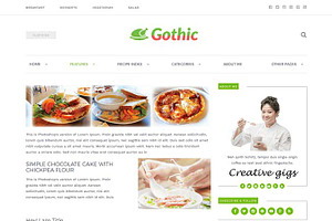 Gothic-Recipe & Food HTML Template